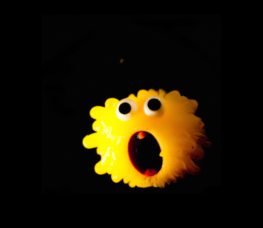 AI generated 404 Monster in White.